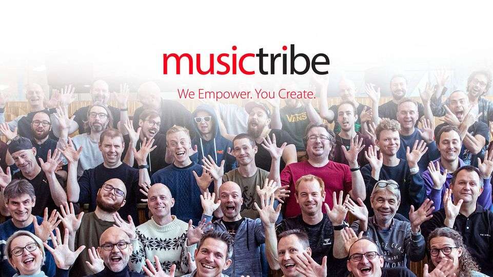 Music Tribe website advertising image