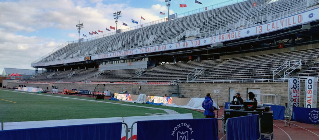 Deployment of Pliant CREWCOM for the Alouettes game at Percival-Molson Stadium